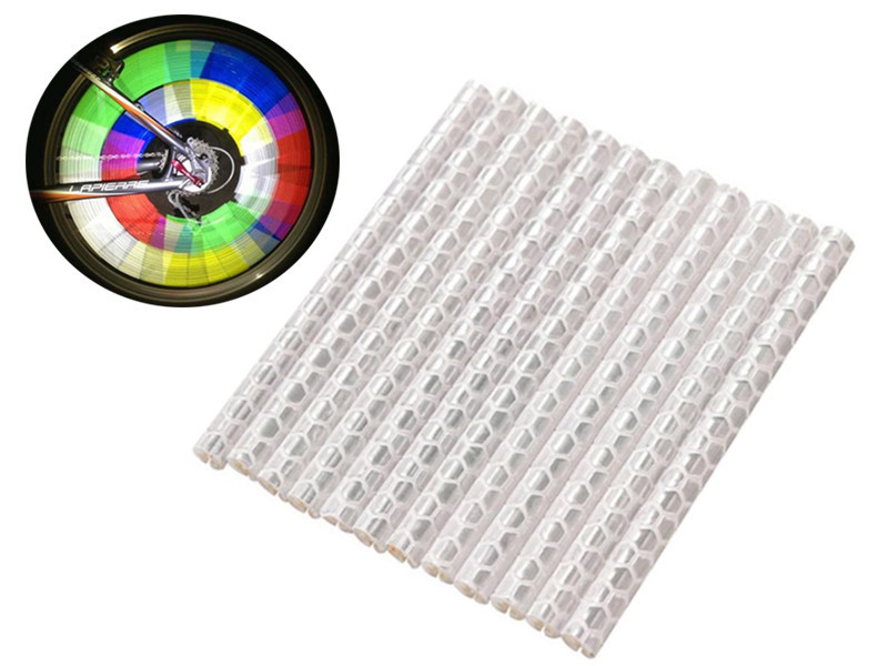 Світловідбивні накладки на спиці Feel Fit білі Бровари - фото 1