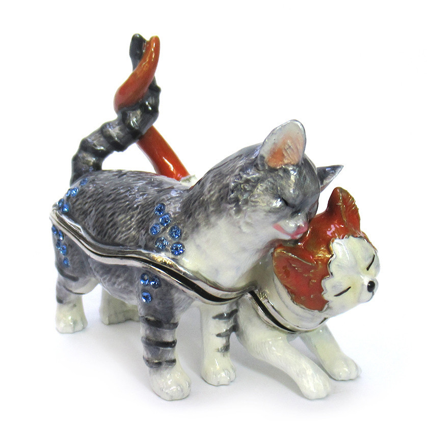 Скринька жіноча зі стразами Кішки пари Київ - фото 1