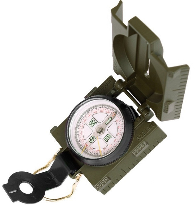 Тактический / Военный Компас с циферблатом 360° / 65° Mil-Tec от Sturm 