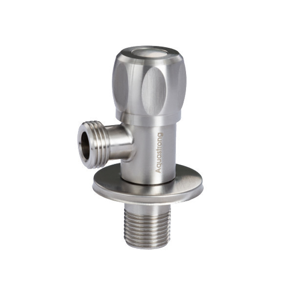 Кран угловой нерж. AQUASTRONG R7 M1/2 х M3/4 (R709) Киев - изображение 1