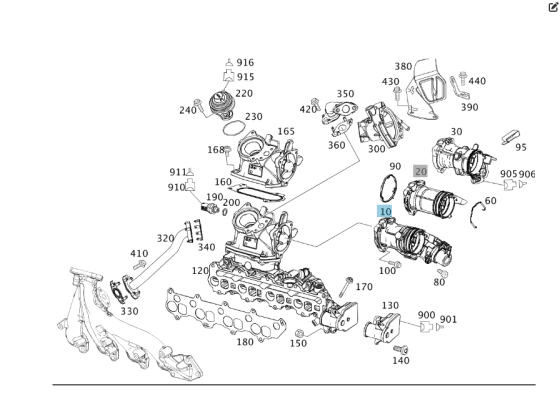 Mercedes-Benz  A6400901670 Дросельна заслінка OM640 Одеса