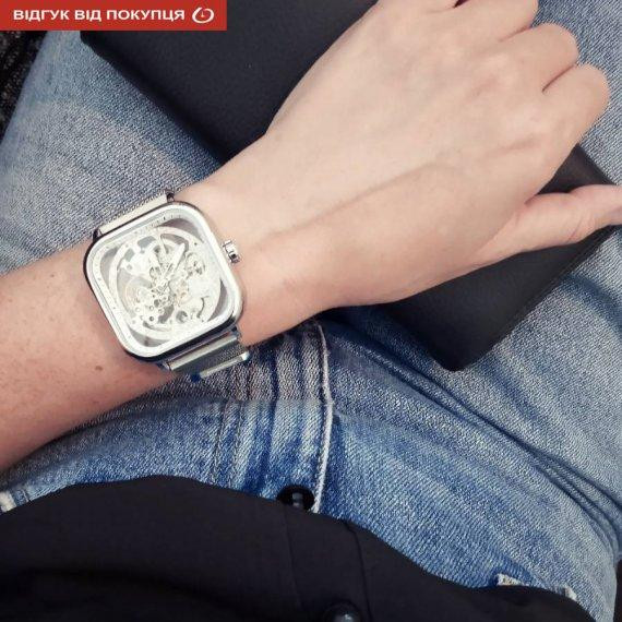 Годинник жіночий механічний наручний Forsining Eagle II (Сріблястий) Вінниця - фото 10