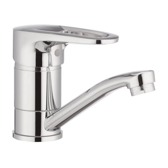 Смеситель для умывальника Haiba Opus 555 (излив 15 см) (HB0336) Киев