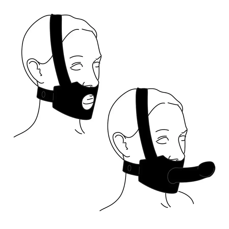 Бондажная система на голову для страпона Bedroom Fantasies Head Bondage Harness Львов - изображение 7