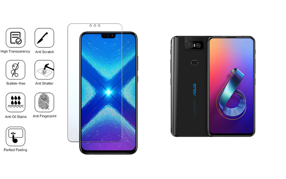 Защитное стекло NeoGlass для ASUS ZenFone 6 ZS630KL – ультрапрозрачное и устойчивое Киев - изображение 4