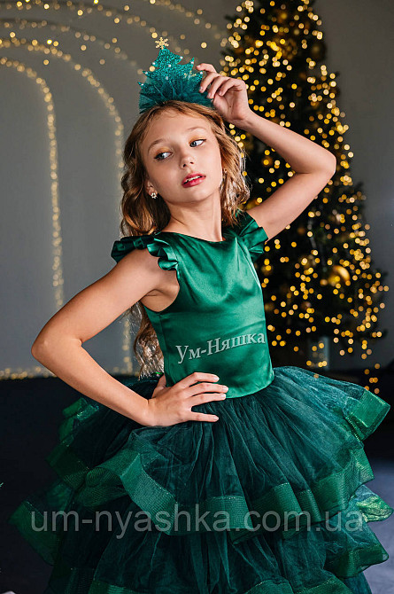 Зелене пишне плаття 128-140 Кривий Ріг - фото 9