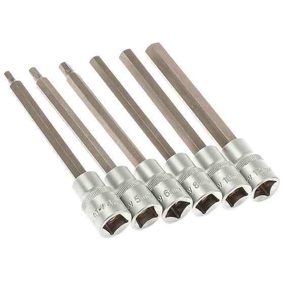 Набір ключів HEX з насадками 1/2"-12 предметів SATRA S-SH1212L Чернігів