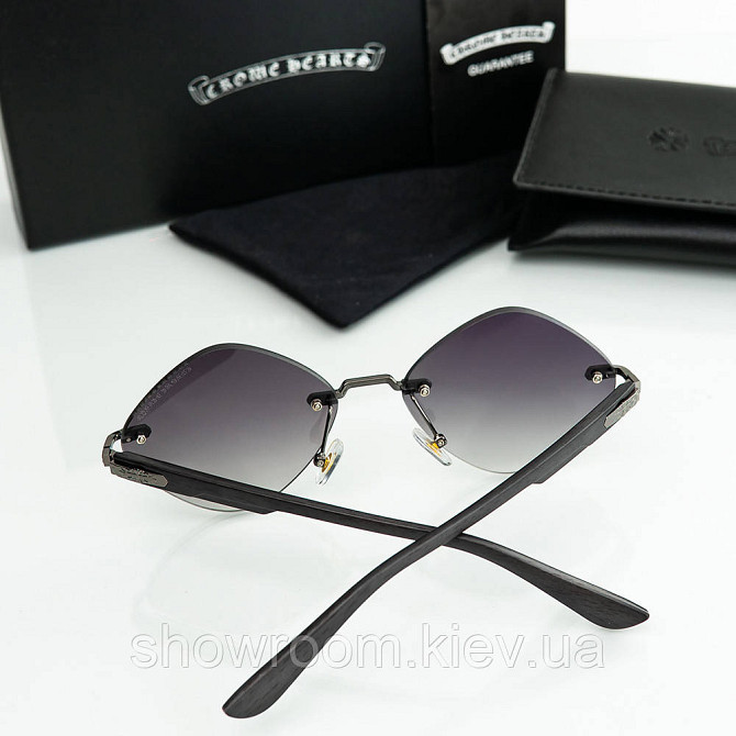 Жіночі брендові окуляри Chrome Hearts (20870) grey Київ - фото 2