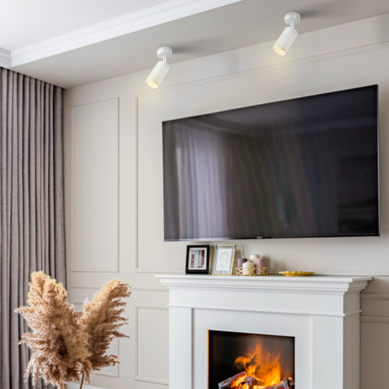 LED Світильник накладний під лампу GU10 поворотній біла призма VL-SPF02B-WP Videx Житомир - изображение 4