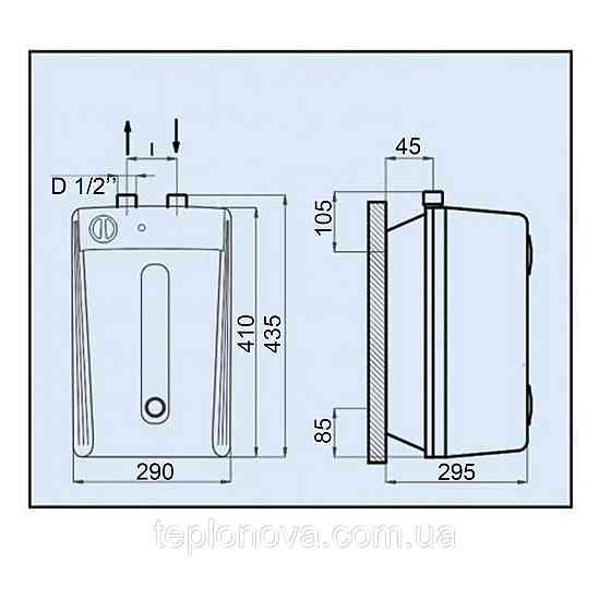 Водонагрівач LEOV LUN Small 10 l підведення води зверху Чернівці