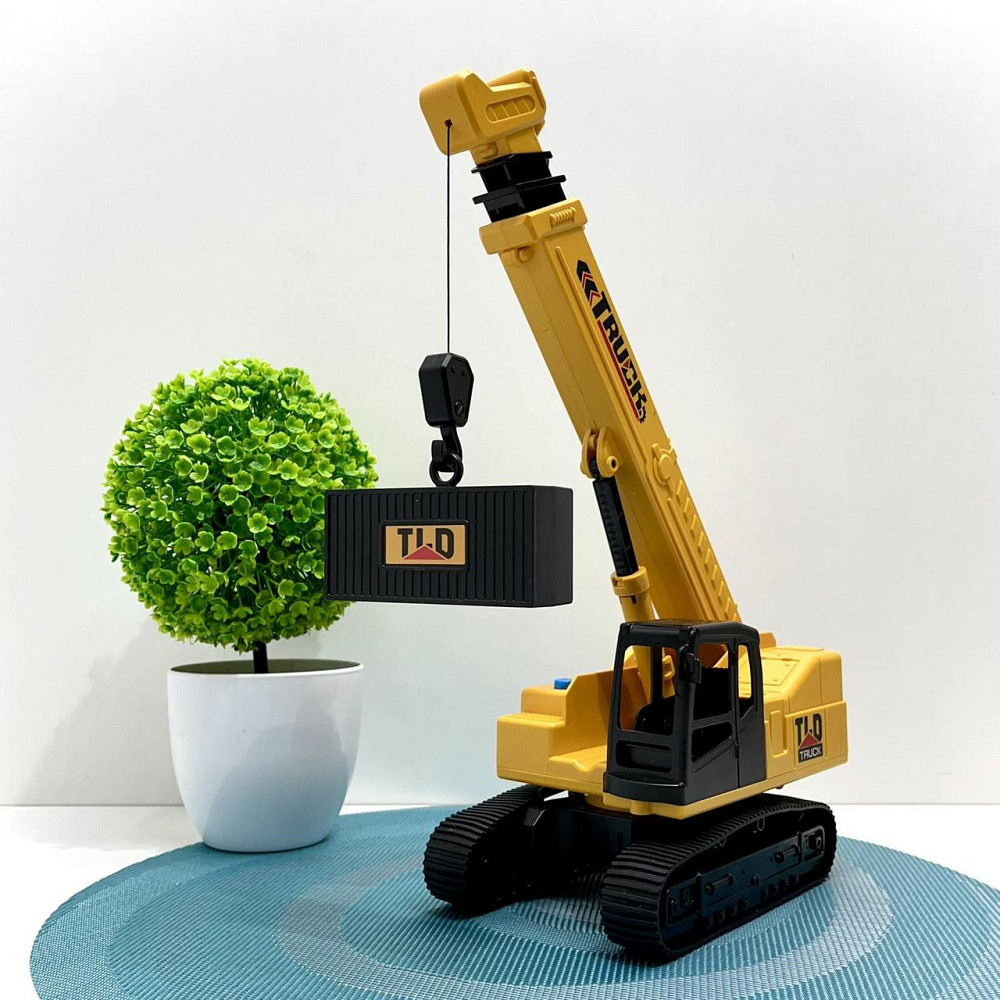 Кран спецтехніка звук світло рухомі деталі 32см Жовто-чорний (584-1-2) Чернігів - фото 5