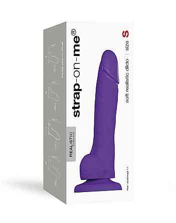Реалистичный фаллоимитатор Strap-On-Me SOFT REALISTIC DILDO Violet - Size S Sex Aura Киев