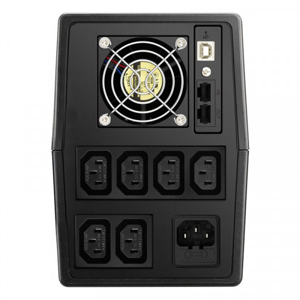 ДБЖ FSP FP1500, 1500ВА/900Вт, Lin-Int, USB/RJ45, IEC*6-320-C13, AVR, Black (PPF9000526) Київ - фото 3