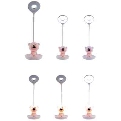 Настольная лампа Kite Bear LED с аккумулятором, розовый (K24-492-2-2) Винница