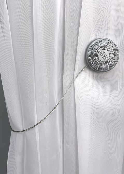 Магниты для штор и гардин Родос набор 2 шт Серебристый (81-125) Киев - изображение 3