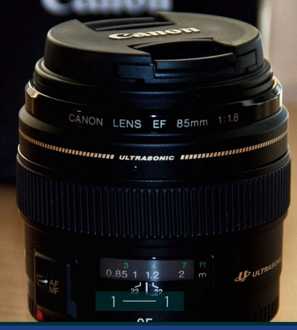 Объектив: Canon 85 F1.8 USM Харьков - изображение 1