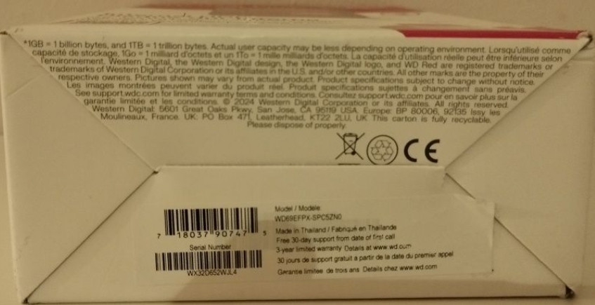 Жесткий диск Western Digital Red Plus 6TB 5400rpm 256МБ WD60EFPX 3.5 Киев - изображение 1