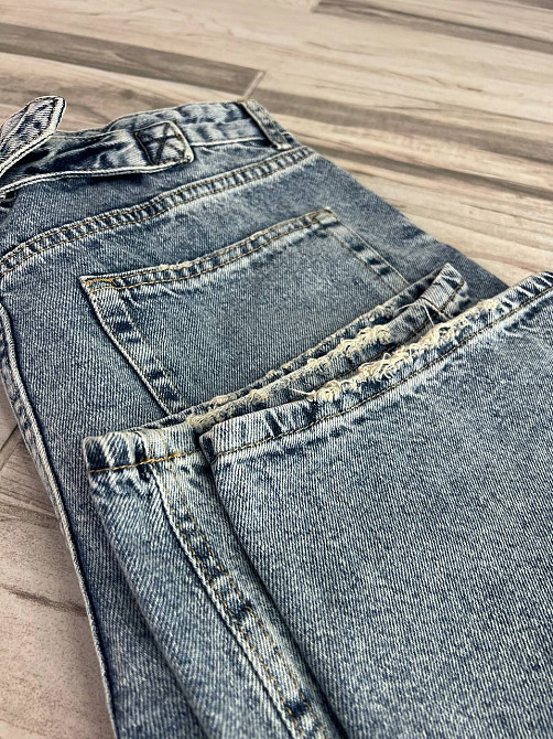 Джинсы женские Its Basic 3140 skater balon широкие бананы затяжка на талии голубые, голубой, 34, 34, 80 см, 106 см Киев - изображение 20