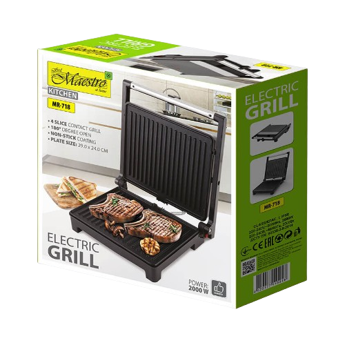 Електричний гриль 1500W MR-718 Maestro Житомир