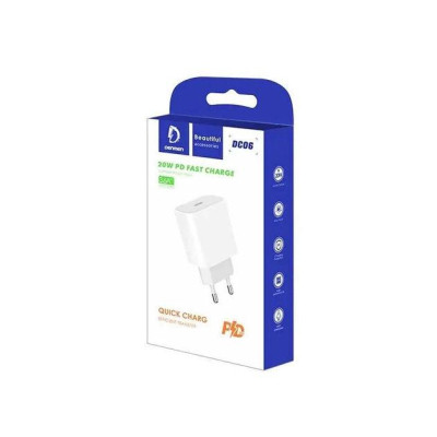 Зарядний пристрій Denmen USB-C PD20W 3.6A white (DM-DC06-WH) Вінниця - фото 2