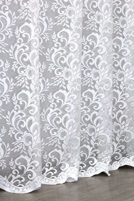 Тюль VR-Textil 1359т Преміум Жакард Білий 300х270 см (42-0100) Київ - фото 8