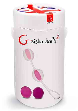 Кулі вагінальні Gvibe Geisha Balls 2 для тренування інтимних м'язів, рожеві Sex Aura Київ