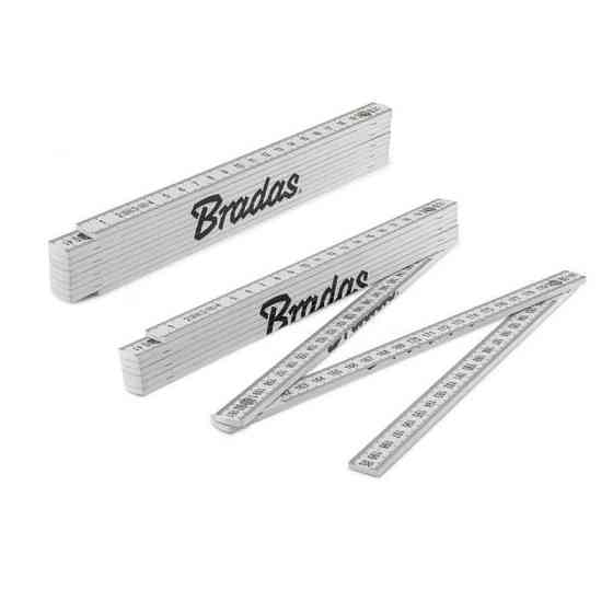 Лінійка розкладна, ABS, 2м, пружина, біла, DIY-MFP21WH/S Київ