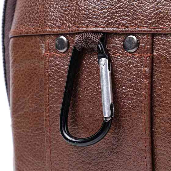 Сумка для мужчин на два отделения из натуральной кожи Коричневый (Vintage) Киев