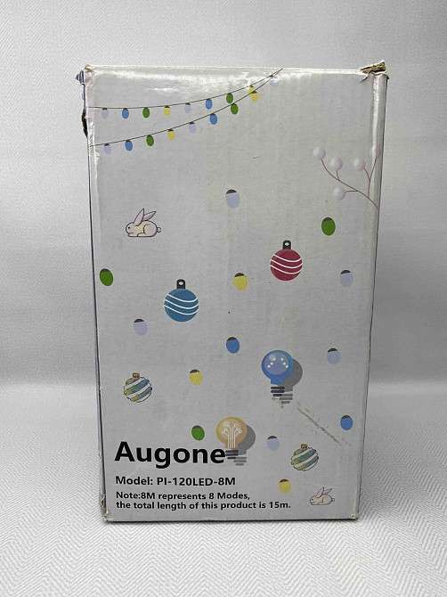 Б/В Світлодіодна гірлянда Augone PI-120LED-8M 8 м, 120 LED, тепле біле світло, декоративні кульки, англійська вилка Київ - фото 13