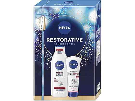 Набор подарочный для жеинок 2025 Restorative: Лосьон для телаКрем для рук ТМ NIVEA Киев