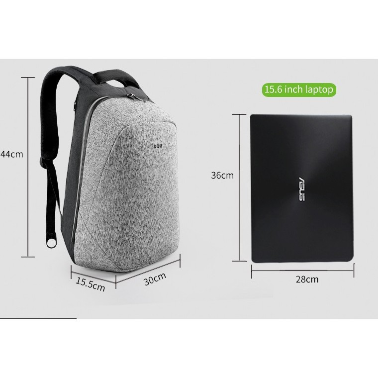 Рюкзак Tigernu D-83351 15.6" Black Grey Київ - фото 2