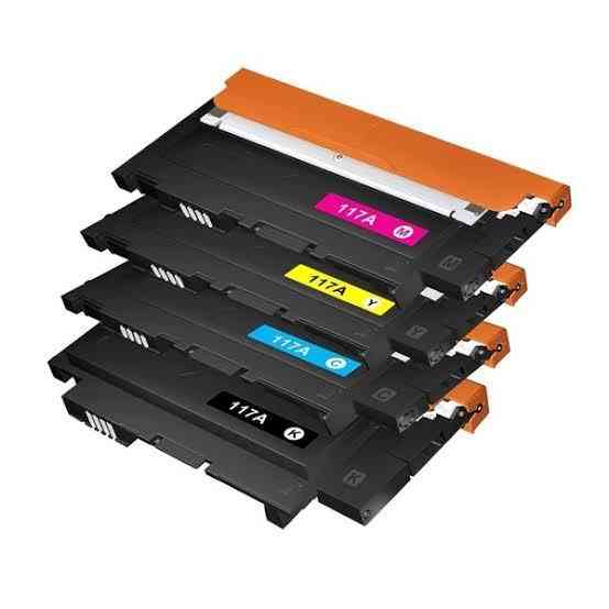 Комплект совместимых картриджей HP 117A W2070A W2071A W2072A W2073A для HP Color Laser 150/178/179 Днепр