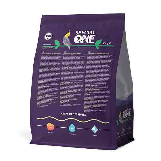 Полнорационный корм Special One корм для средних попугаев, 500 г Винница