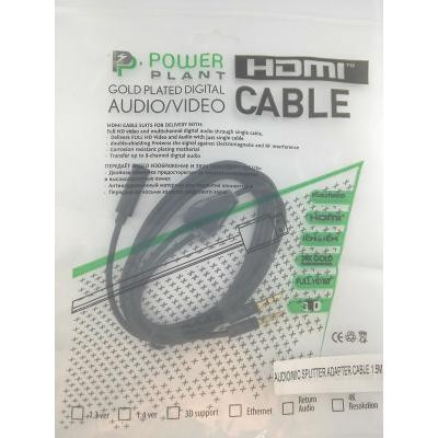 Кабель мультимедійний Jack 3.5mm мама/2xJack 3.5mm папа 1.5m PowerPlant (DV00DV4057) Вінниця - фото 3