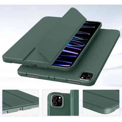 Чехол для планшета Armorstandart Tri Fold Soft TPU Silicone Apple iPad Pro 11" M4 2024 Dark Green (711746) Винница