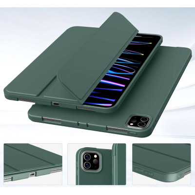 Чехол для планшета Armorstandart Tri Fold Soft TPU Silicone Apple iPad Pro 11" M4 2024 Dark Green (711746) Винница - изображение 2