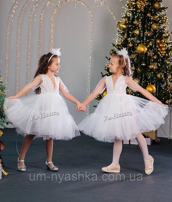 Святкова пишна біла сукня для дівчинки Кривий Ріг - фото 9