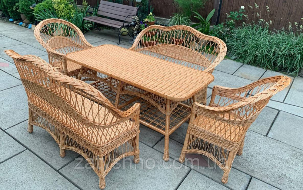 Набор мебели обычный, плетеный из лозы Киев - изображение 4