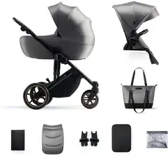 Детская коляска Kinderkraft Prime 2 Grey Głęboko Spacerowe Киев