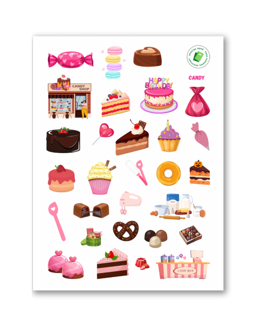 Стікерпак "Candy" наліпки Дніпро - фото 1