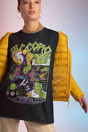 Футболка для мальчика аниме Аниме Манга Отаку Аниме оверсайз (рост от 165 до 180 ) Черний AnimeJ1178m Днепр