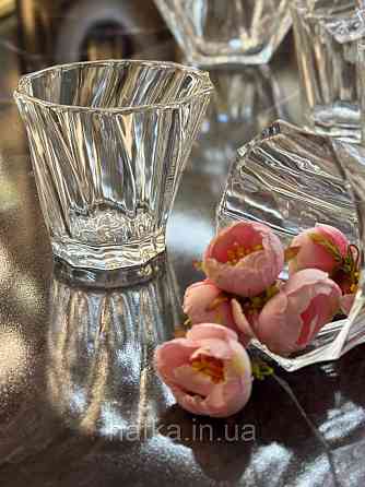 Набір склянок OLens 260 мл "Strike" 6 шт. прозорий для дому та ресторанів Київ