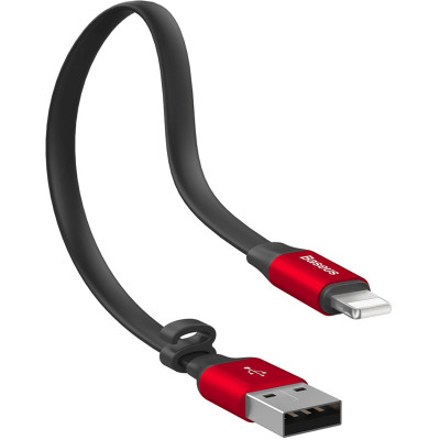 Дата кабель USB 2.0 AM to Lightning 0.23m 2A black/red Baseus (CALMBJ-B91) Винница - изображение 4