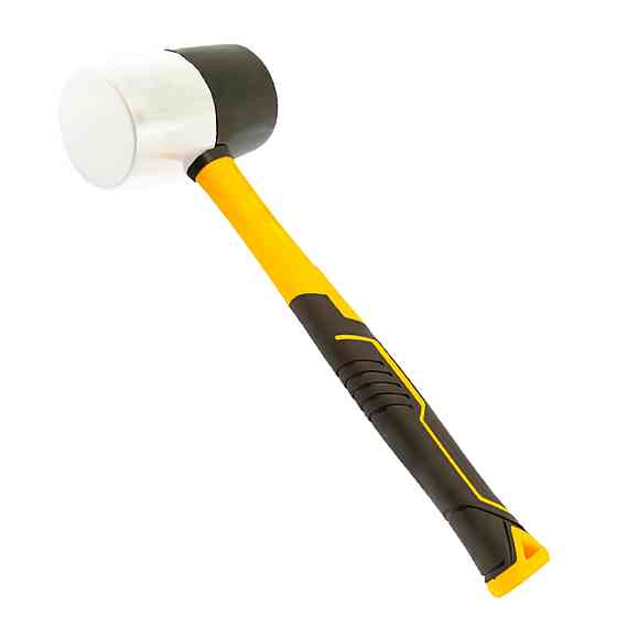 Sigma Киянка резиновая чёрно-белая 225г фиберглассовая рукоятка SIGMA (4317221) Коломия