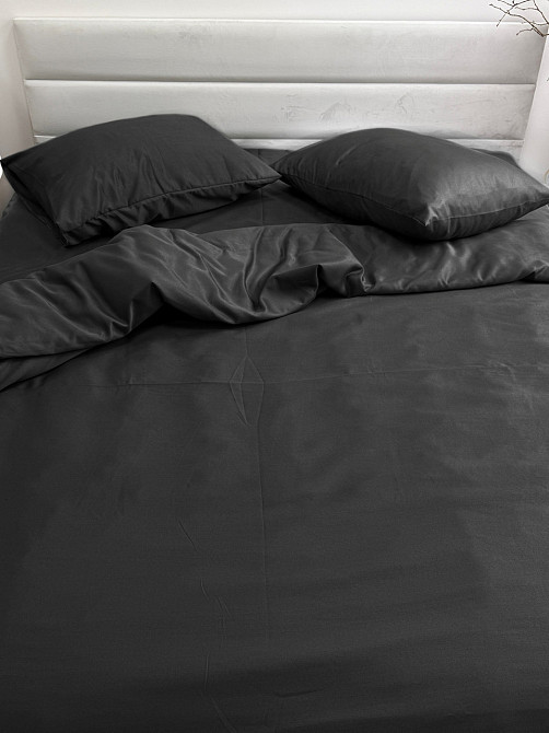 Ecotton Комплект наволочок Ecotton 50х70 см із полісатину 2 шт чорного кольору Коломыя - изображение 5