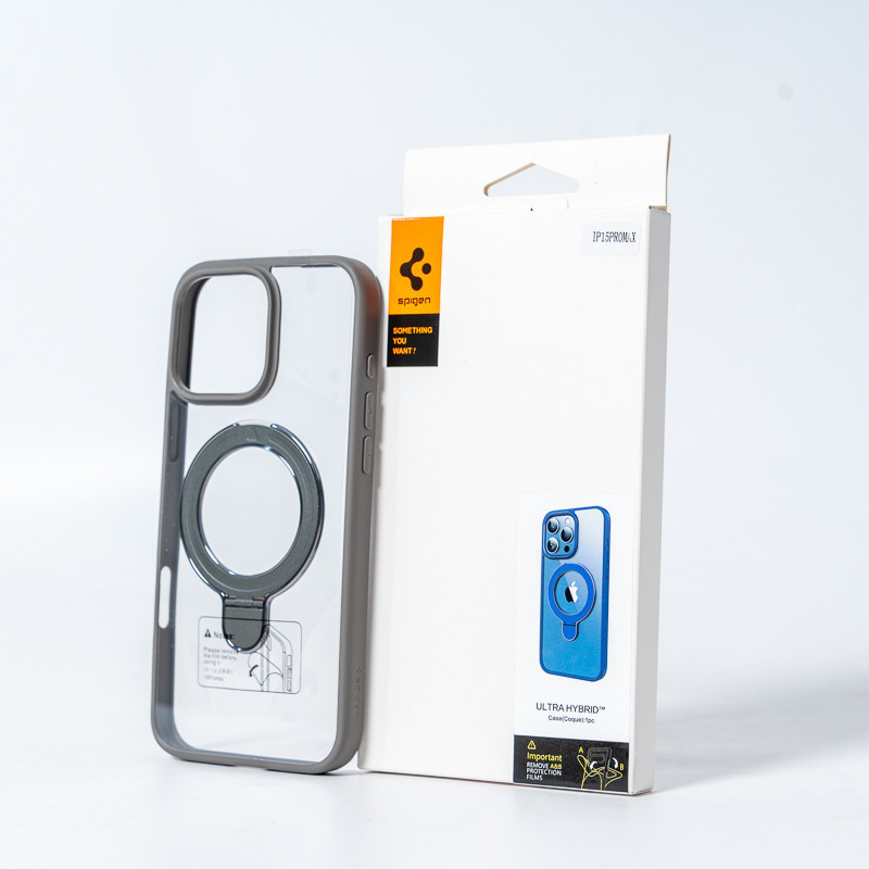 Чохол Spigen з магнітним кільцем для iPhone 16, сірий Київ - фото 4