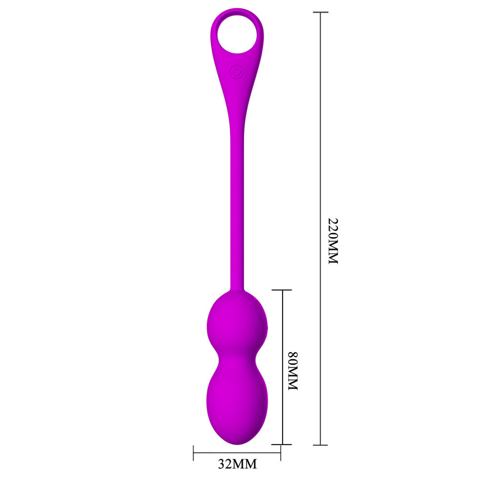 Віброкульки - Pretty Love Elvira Vibrating Egg Purple (App) Sex Aura Київ - фото 7