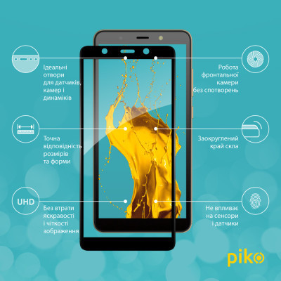 Стекло защитное Piko Full Glue Tecno POP 3 (BB2) (1283126503191) Винница - изображение 3