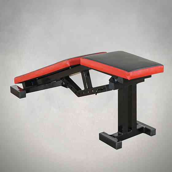 Скамья с отрицательным углом 40 40 мм + Стойки со страховкой 50 на 50 мм + брусья и штыри под блины Киев