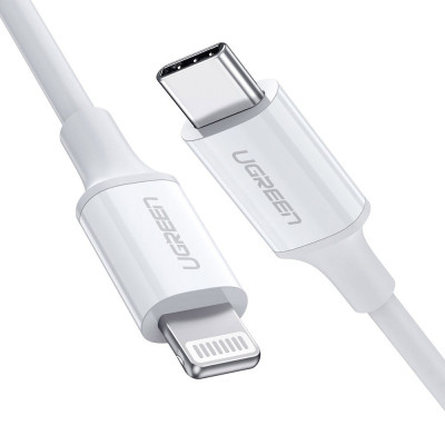 Дата кабель USB-C to Lightning 2.0m US1713A Nickel Plating ABS Shell White Ugreen (60749) Вінниця - фото 1